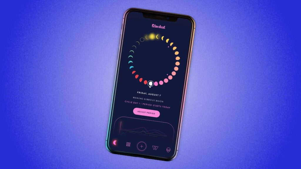 L'app Stardust a plusieurs fois changé de version sur la sécurisation des données des utilisatrices // Source : Stardust L'app Stardust a plusieurs fois changé de version sur la sécurisation des données des utilisatrices // Source : Stardust
