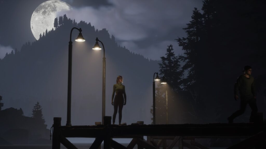 C'est la pleine lune, pendant la nuit de The Quarry. // Source : Supermassive Games C'est la pleine lune, pendant la nuit de The Quarry. // Source : Supermassive Games