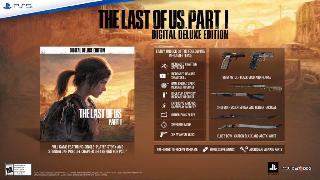 La jaquette de l'édition standard de The Last of Us Part I sur PS5. // Source : Sony La jaquette de l'édition standard de The Last of Us Part I sur PS5. // Source : Sony