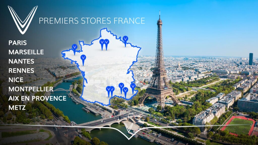 Implantation de VinFast en France // Source : VinFast Implantation de VinFast en France // Source : VinFast