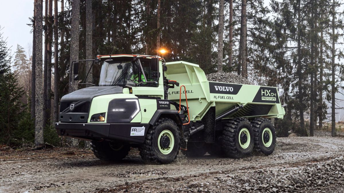 Camion Volvo HX04. // Source : Volvo (photo recadrée) Camion Volvo HX04. // Source : Volvo (photo recadrée)