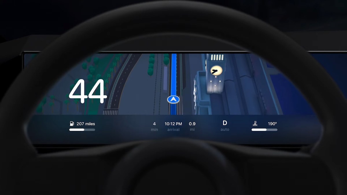 Le nouveau CarPlay a été présenté à la WWDC d'Apple // Source : Capture d'écran Numerama Le nouveau CarPlay a été présenté à la WWDC d'Apple // Source : Capture d'écran Numerama