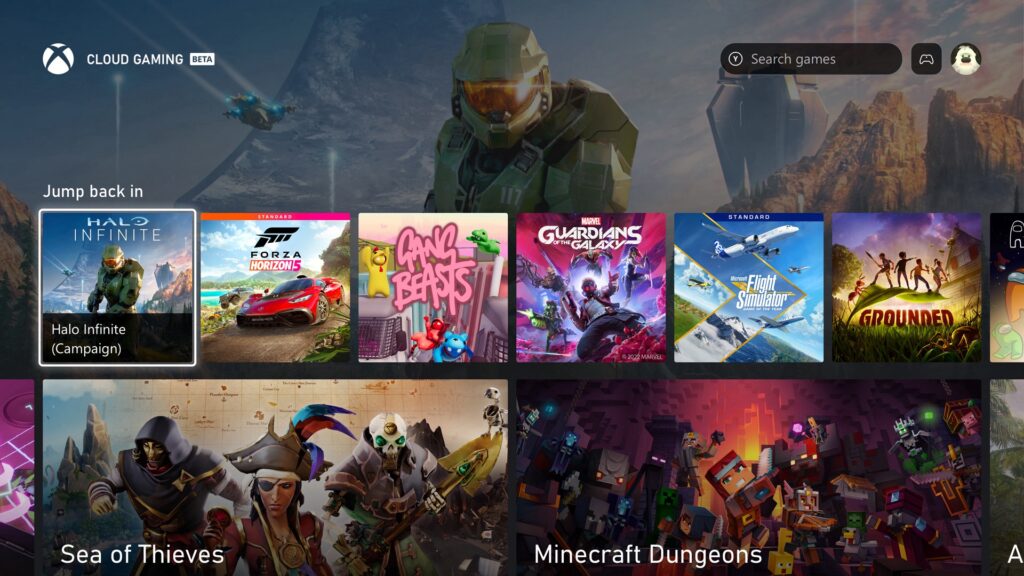 Le Xbox Game Pass sur les TV Samsung // Source : Microsoft Le Xbox Game Pass sur les TV Samsung // Source : Microsoft