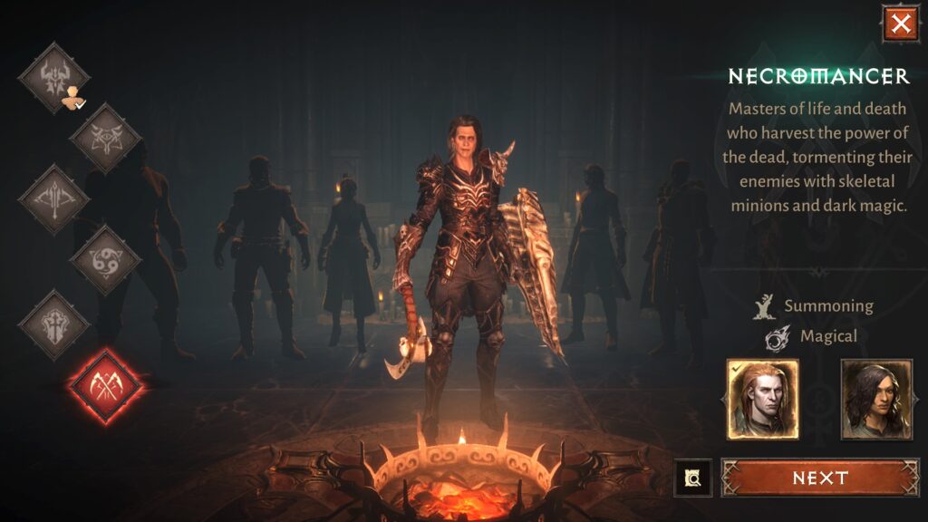 Changement de classe dans Diablo Immortal // Source : Blizzard Entertainment