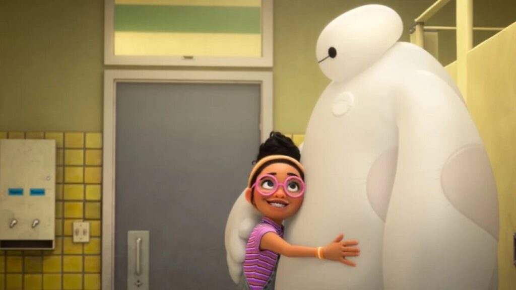 Allez hop, un petit câlin à Baymax et ça repart // Source : Disney+ Allez hop, un petit câlin à Baymax et ça repart // Source : Disney+