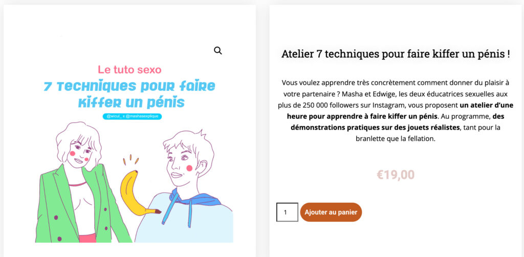 Capture d'écran du site www.mashasexplique.com