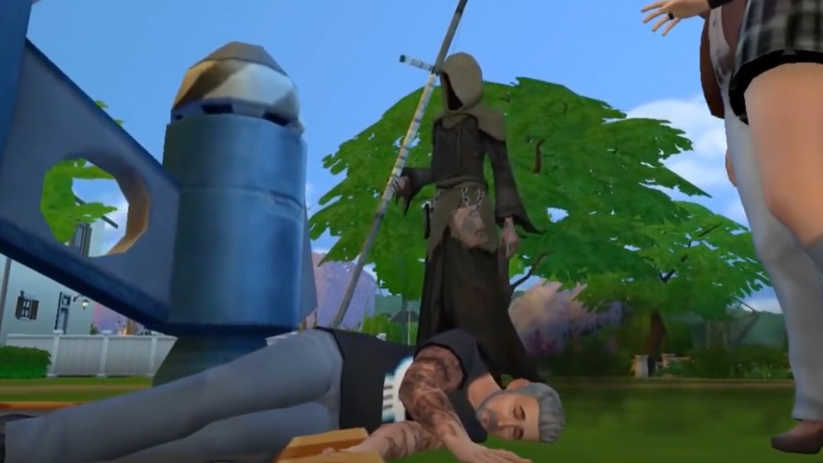 La Faucheuse dans Les Sims 4 // Source : Capture YouTube La Faucheuse dans Les Sims 4 // Source : Capture YouTube