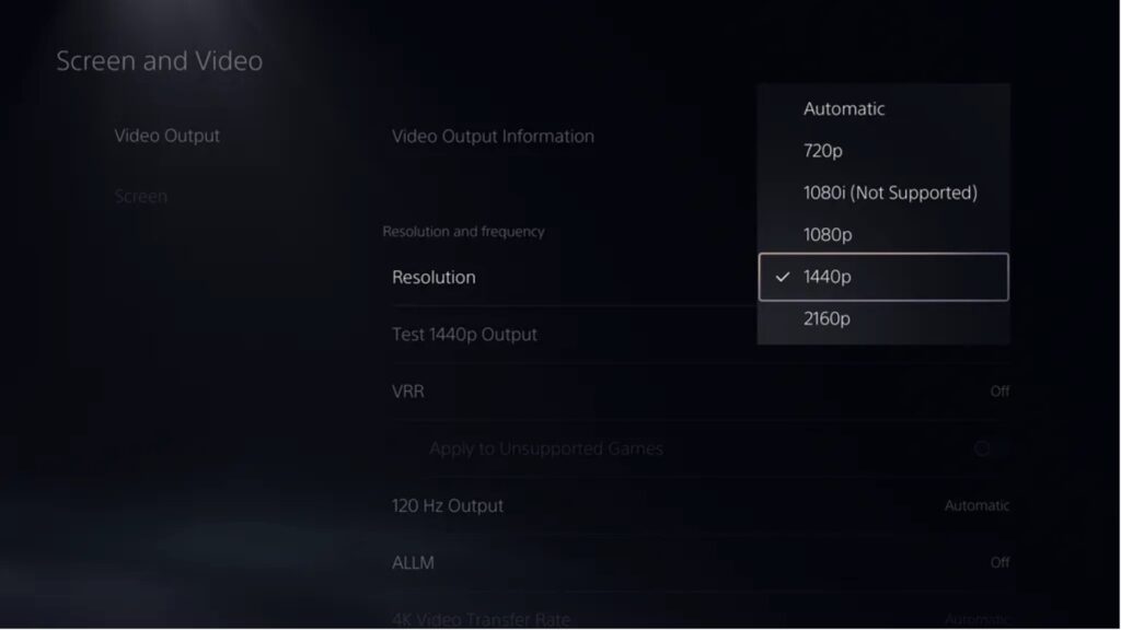 Le 1440p arrive sur PS5 // Source : Sony Le 1440p arrive sur PS5 // Source : Sony