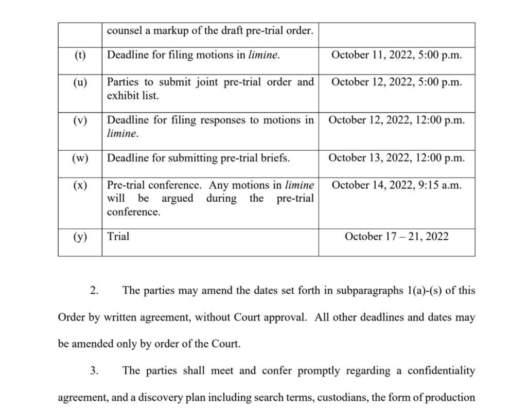 Capture d'écran du document publié par la Cour de justice du Delaware. // Source : The Verge Capture d'écran du document publié par la Cour de justice du Delaware. // Source : The Verge