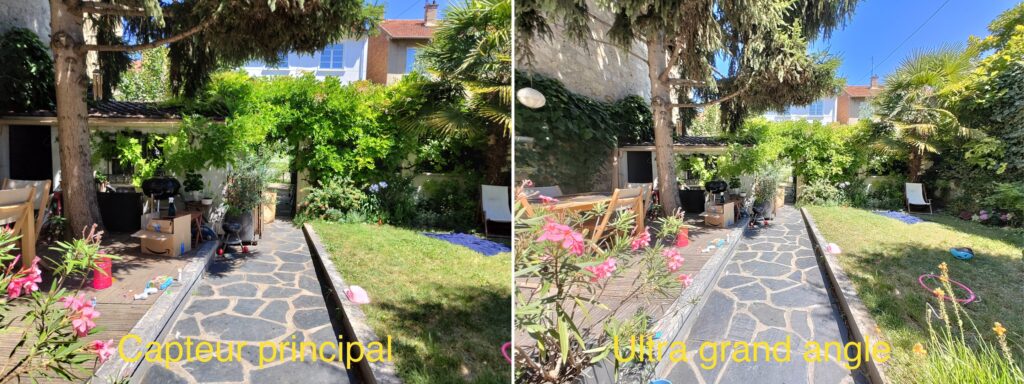 La photo principale est bonne, l'ultra grand angle l'est moins. La faute à des couleurs trop fades. // Source : Numerama La photo principale est bonne, l'ultra grand angle l'est moins. La faute à des couleurs trop fades. // Source : Numerama
