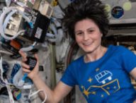 Samantha Cristoforetti dans l'ISS. // Source : Flickr/CC/Nasa Johnson (photo recadrée) Samantha Cristoforetti dans l'ISS. // Source : Flickr/CC/Nasa Johnson (photo recadrée)