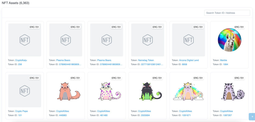 Vitalik a super collection de Cryptokitties // Source : Capture d'écran Numerama Vitalik a super collection de Cryptokitties // Source : Capture d'écran Numerama