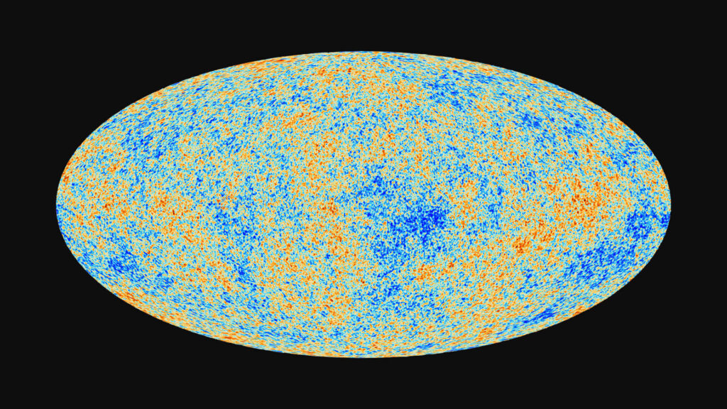 Le fond diffus cosmologique. // Source : Wikimedia/CC/European Space Agency Le fond diffus cosmologique. // Source : Wikimedia/CC/European Space Agency