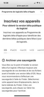 Installer iOS 16 // Source : Capture d'écran Installer iOS 16 // Source : Capture d'écran