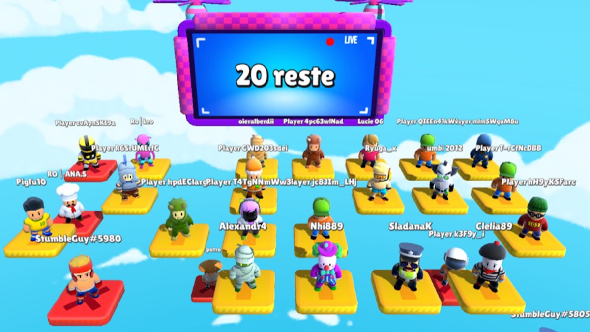 Stumble Guys sur iPhone // Source : Capture d'écran Stumble Guys sur iPhone // Source : Capture d'écran