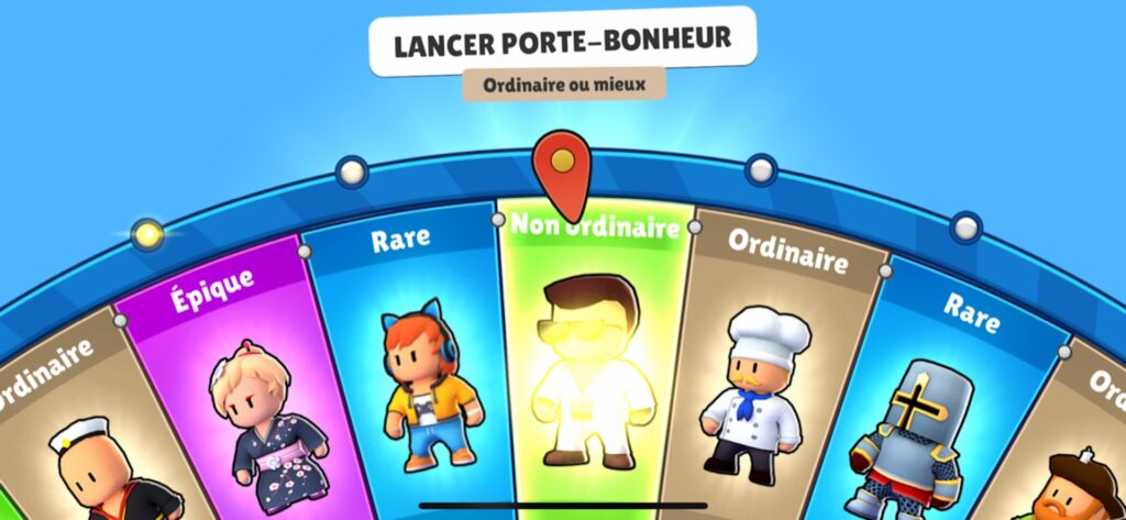 Stumble Guys sur iPhone // Source : Capture d'écran Stumble Guys sur iPhone // Source : Capture d'écran