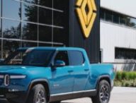 Rivian R1 au siège de l'entreprise // Source : Rivian