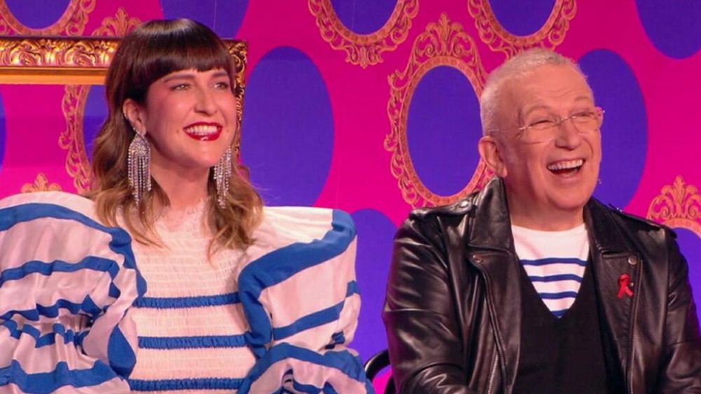 Daphné Burki et Jean-Paul Gauthier, deux membres du jury de Drag Race France // Source : France TV Slash Daphné Burki et Jean-Paul Gauthier, deux membres du jury de Drag Race France // Source : France TV Slash