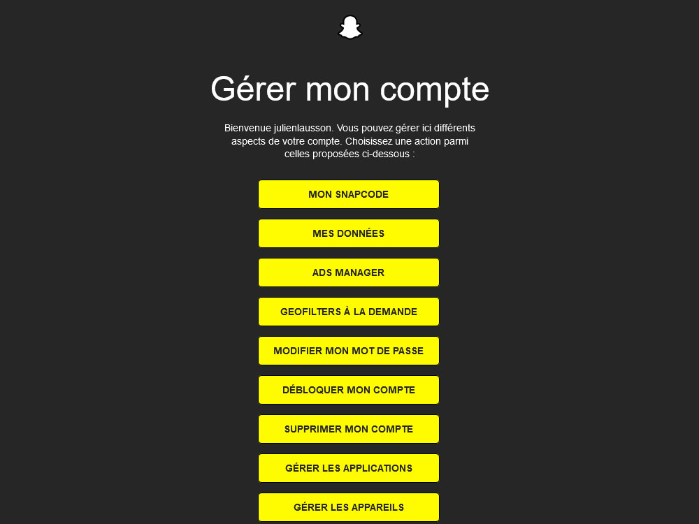 Supprimer compte Snapchat Supprimer compte Snapchat