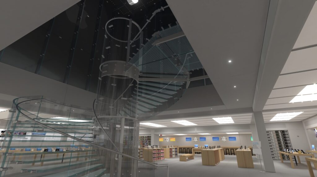 L'Apple Store de la 5ème avenue à son ouverture. // Source : Capture Numerama L'Apple Store de la 5ème avenue à son ouverture. // Source : Capture Numerama