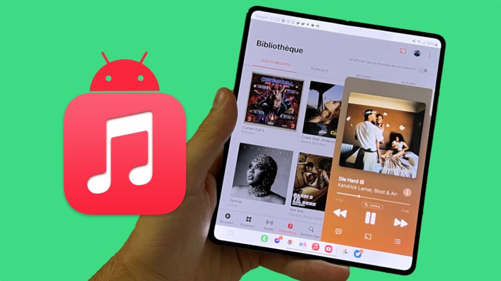 Apple Music Android // Source : Numerama Apple Music Android // Source : Numerama