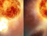 Bételgeuse, vue d'artiste. // Source : NASA, ESA, Elizabeth Wheatley (STScI) 