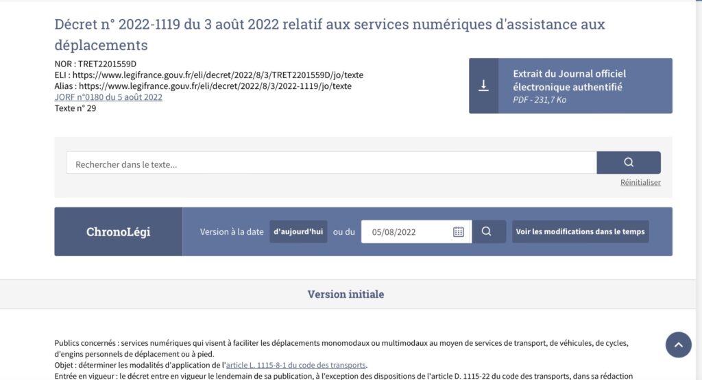 Capture d'écran du décret publié sur le site du Journal Officiel. // Source : Légifrance Capture d'écran du décret publié sur le site du Journal Officiel. // Source : Légifrance