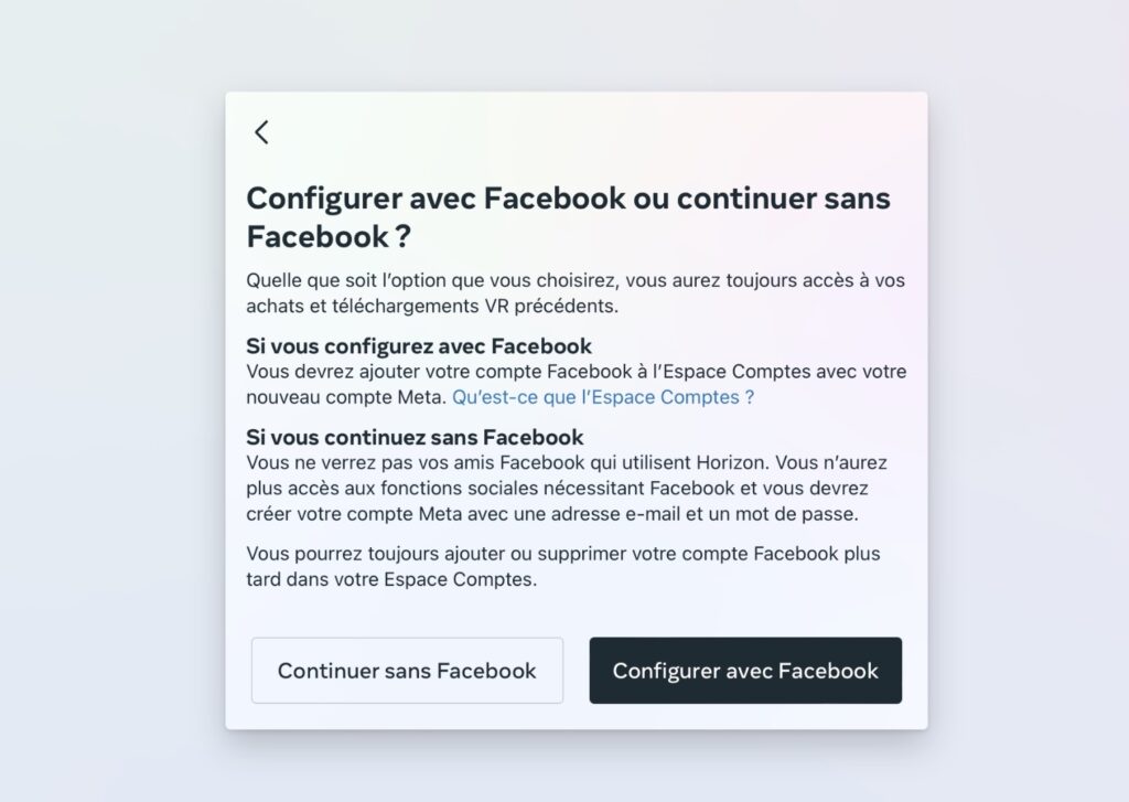 La déconnexion de Facebook est facultative // Source : Capture Numerama La déconnexion de Facebook est facultative // Source : Capture Numerama