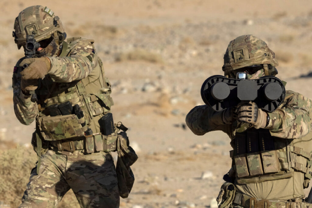 Les « fusils » NightFighter anti-drones // Source : British SteelRock Technologies Les « fusils » NightFighter anti-drones // Source : British SteelRock Technologies