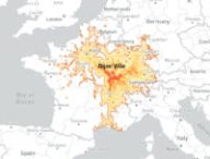 Les destinations depuis Dijon, à moins de 5 heures de train. // Source : Capture d'écran Chronotrains
