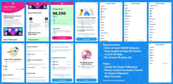 Dans les réglages des Super Follow, on peut lier son compte Twitter à OnlyFans. La fonction propose aussi une catégorie "contenus adultes". // Source : Jane Wong Dans les réglages des Super Follow, on peut lier son compte Twitter à OnlyFans. La fonction propose aussi une catégorie "contenus adultes". // Source : Jane Wong