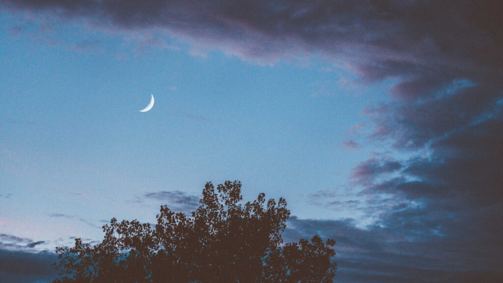 Croissant de Lune. // Source : Unsplash/中祥 王 (photo recadrée) Croissant de Lune. // Source : Unsplash/中祥 王 (photo recadrée)