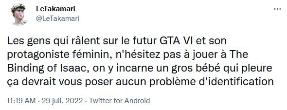(le seul tweet qui m'a fait rire dans cette histoire) (le seul tweet qui m'a fait rire dans cette histoire)