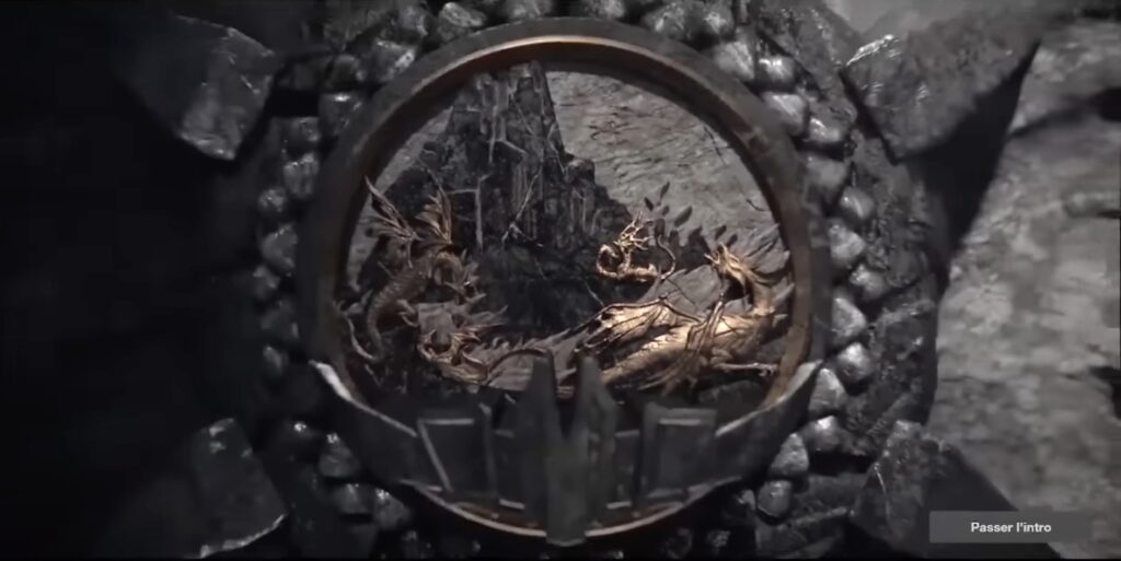 Un extrait du générique de House of The Dragon // Source : HBO Un extrait du générique de House of The Dragon // Source : HBO
