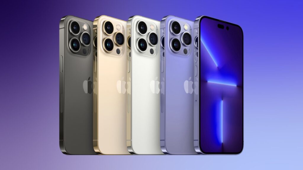 Rendu supposé des iPhone 14. // Source : MacRumors Rendu supposé des iPhone 14. // Source : MacRumors