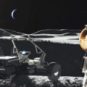 Le retour de l'humanité sur la Lune, vue d'artiste. // Source : Capture d'écran YouTube Nasa Goddard Le retour de l'humanité sur la Lune, vue d'artiste. // Source : Capture d'écran YouTube Nasa Goddard