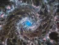 James Webb a pris la galaxie fantôme (M74) en photo dans le spectre infrarouge. // Source : ESA