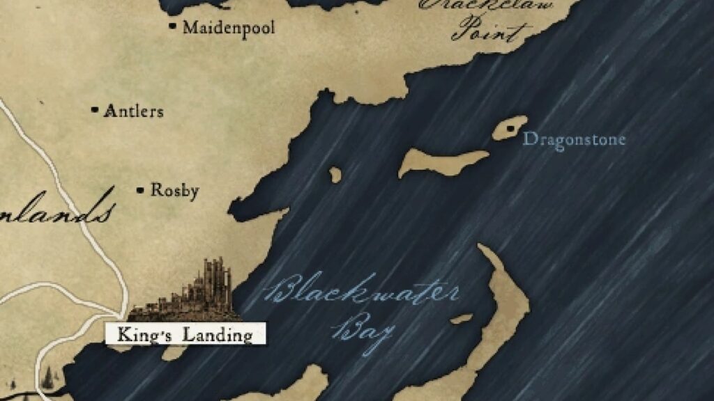 Baie de la Néra à l'Est de Westeros. // Source : Cartes du Trône de Fer Baie de la Néra à l'Est de Westeros. // Source : Cartes du Trône de Fer