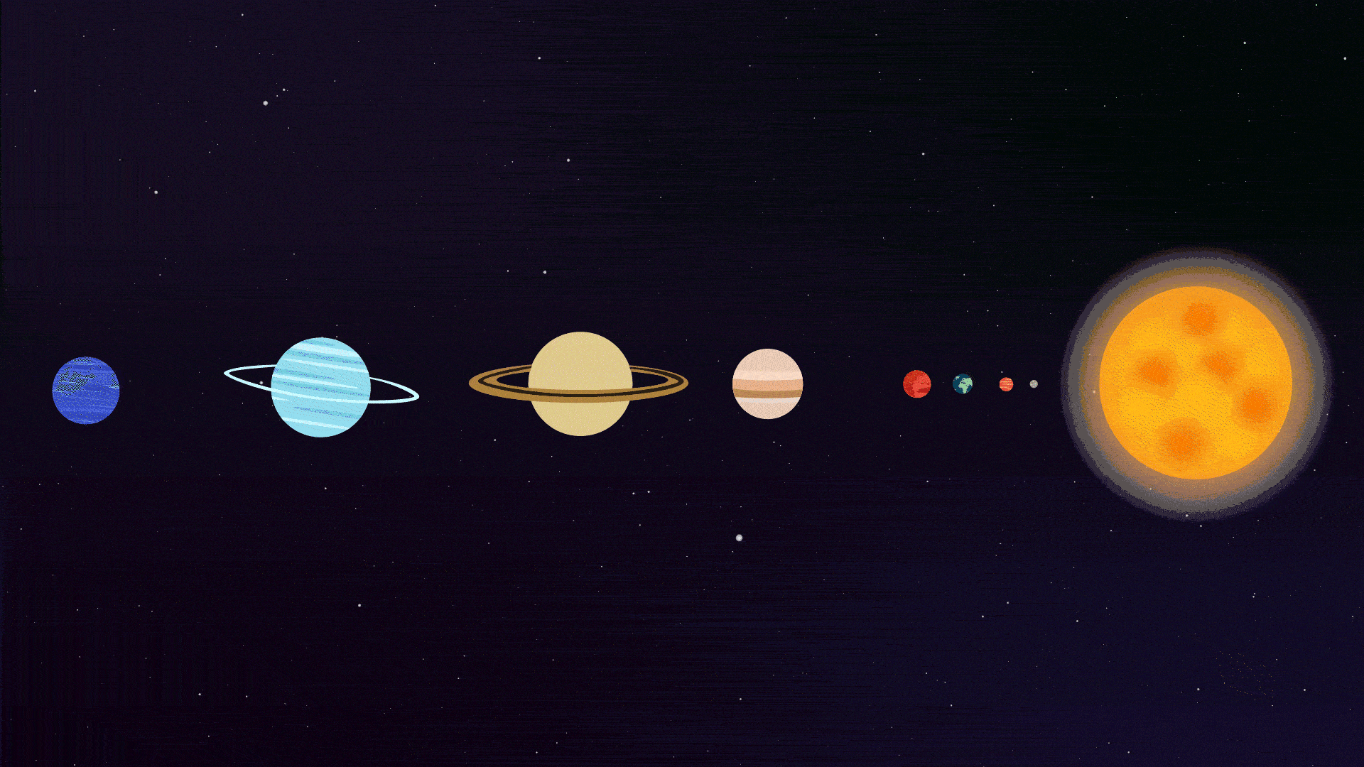 La planète Saturne dans le système solaire // Source : Nino Barbey pour Numerama La planète Saturne dans le système solaire // Source : Nino Barbey pour Numerama