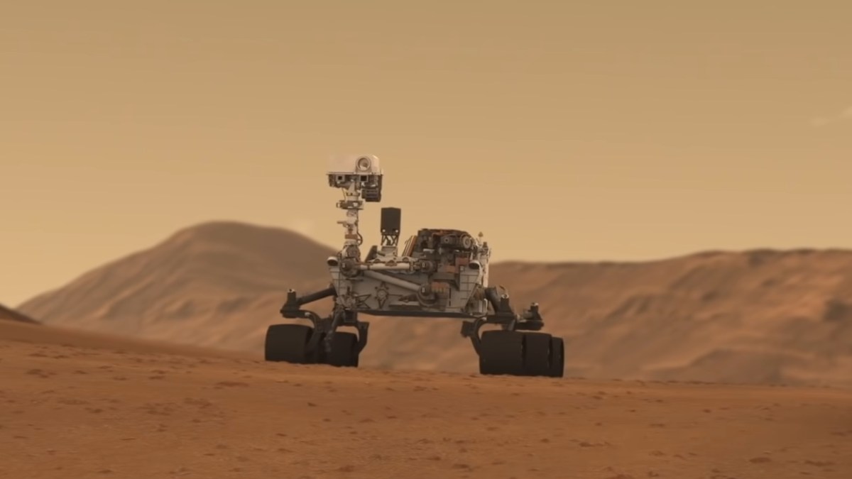 Curiosity (extrait d'une animation). // Source : Capture d'écran YouTube Nasa JPL Curiosity (extrait d'une animation). // Source : Capture d'écran YouTube Nasa JPL