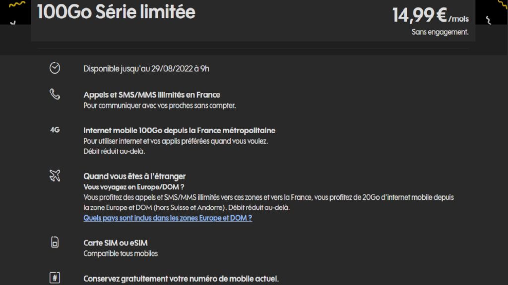 forfait sosh 100 Go // Source : sosh forfait sosh 100 Go // Source : sosh