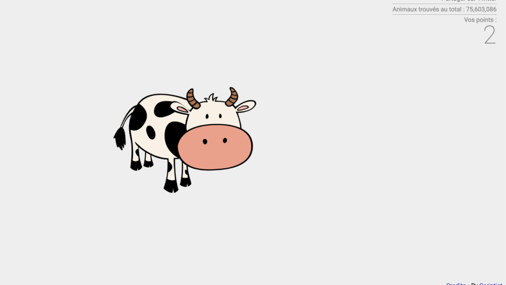 J'ai trouvé la vache. // Source : Numerama J'ai trouvé la vache. // Source : Numerama