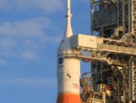 Le haut de la fusée SLS. // Source : Flickr/CC/Nasa Kennedy (photo recadrée)