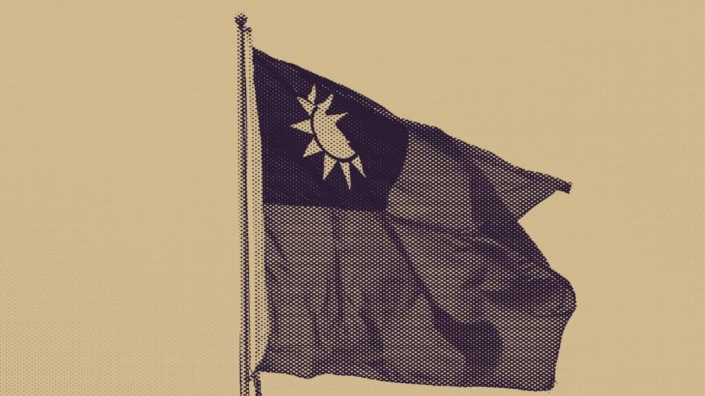 Drapeau de Taïwan. // Source : Flickr/CC/Arabani (photo recadrée et modifiée) Drapeau de Taïwan. // Source : Flickr/CC/Arabani (photo recadrée et modifiée)