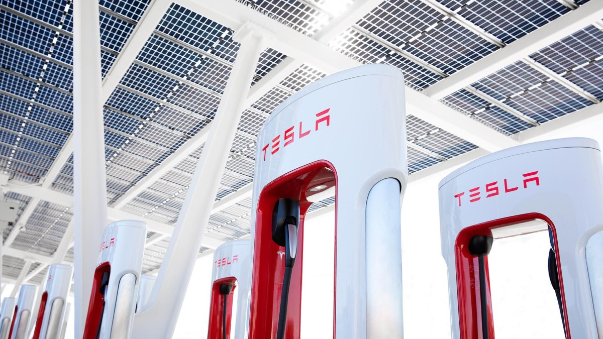 Station de superchargeur US // Source : Tesla Station de superchargeur US // Source : Tesla