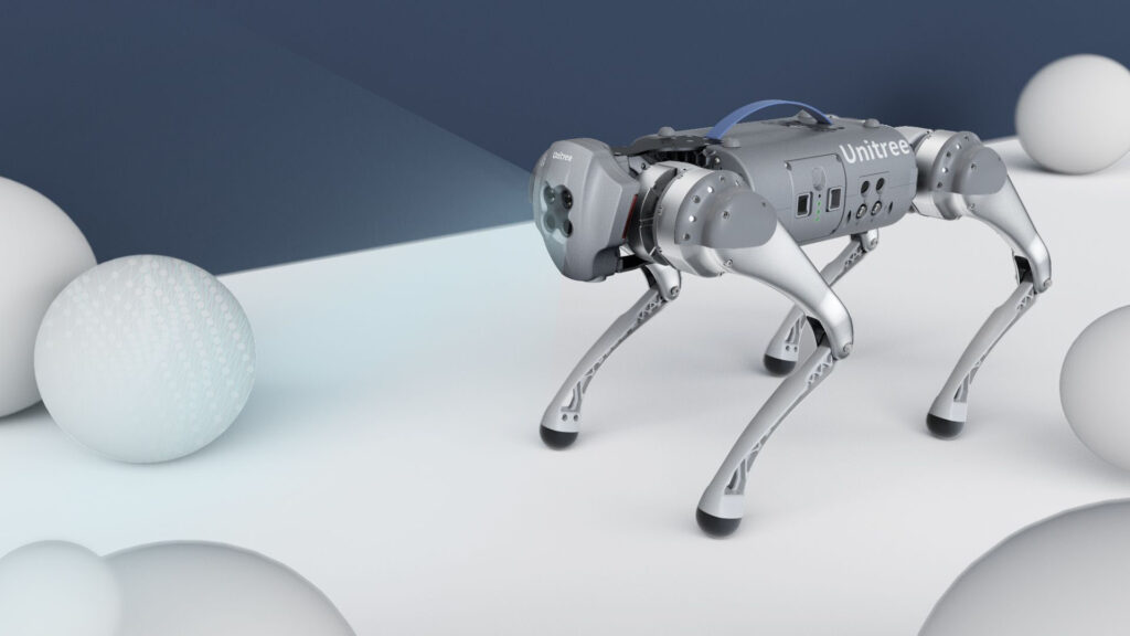 Unitree est une marque chinoise de robot, inspiré des fameux Boston Dynamics. // Source : Unitree Robotics Unitree est une marque chinoise de robot, inspiré des fameux Boston Dynamics. // Source : Unitree Robotics