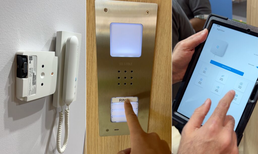 Le système Intercom permet de déverrouiller son interphone ou de parler avec son smartphone. // Source : Numerama Le système Intercom permet de déverrouiller son interphone ou de parler avec son smartphone. // Source : Numerama