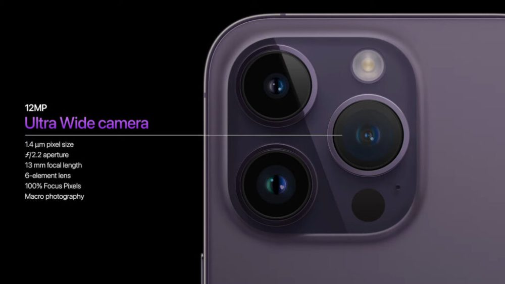 Les nouveaux iPhone 14 Pro // Source : Capture d'écran Numerama Les nouveaux iPhone 14 Pro // Source : Capture d'écran Numerama