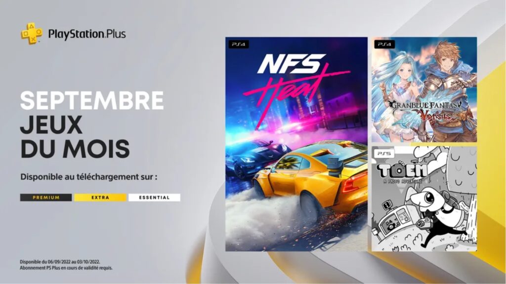 PlayStation Plus Essential en septembre // Source : Sony PlayStation Plus Essential en septembre // Source : Sony