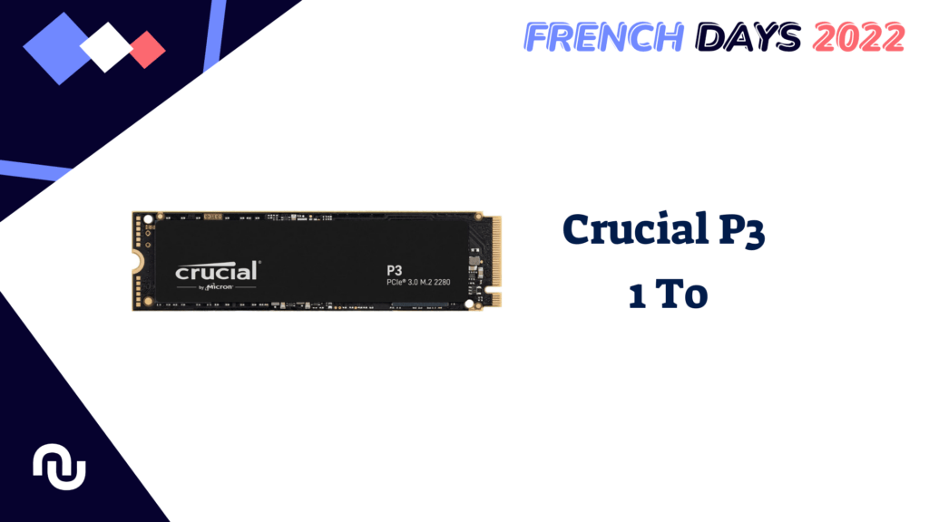 Le SSD Crucial P3 // Source : Numerama Le SSD Crucial P3 // Source : Numerama